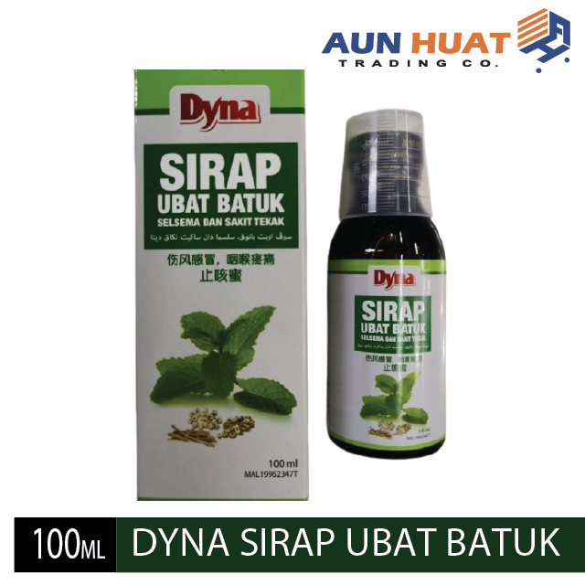 Dyna Sirap Ubat Batuk Selsema Dan Sakit Tekak 100ml